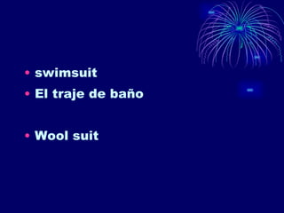 swimsuit El traje de baño Wool suit 