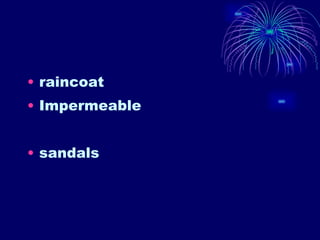 raincoat Impermeable sandals 