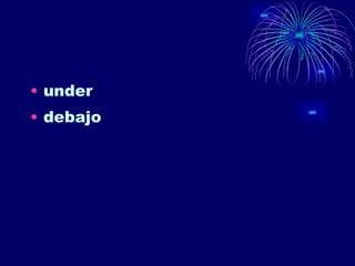under debajo 