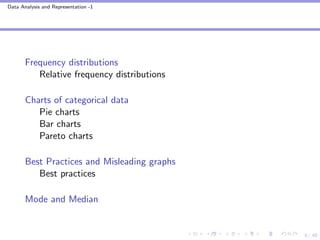 Describing categorical data one variable | PDF