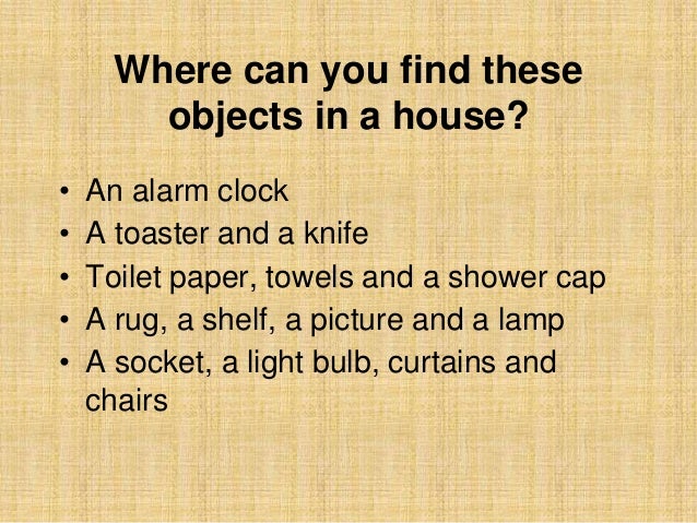 Describing a house