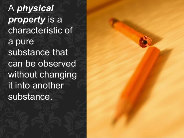 Describing matter