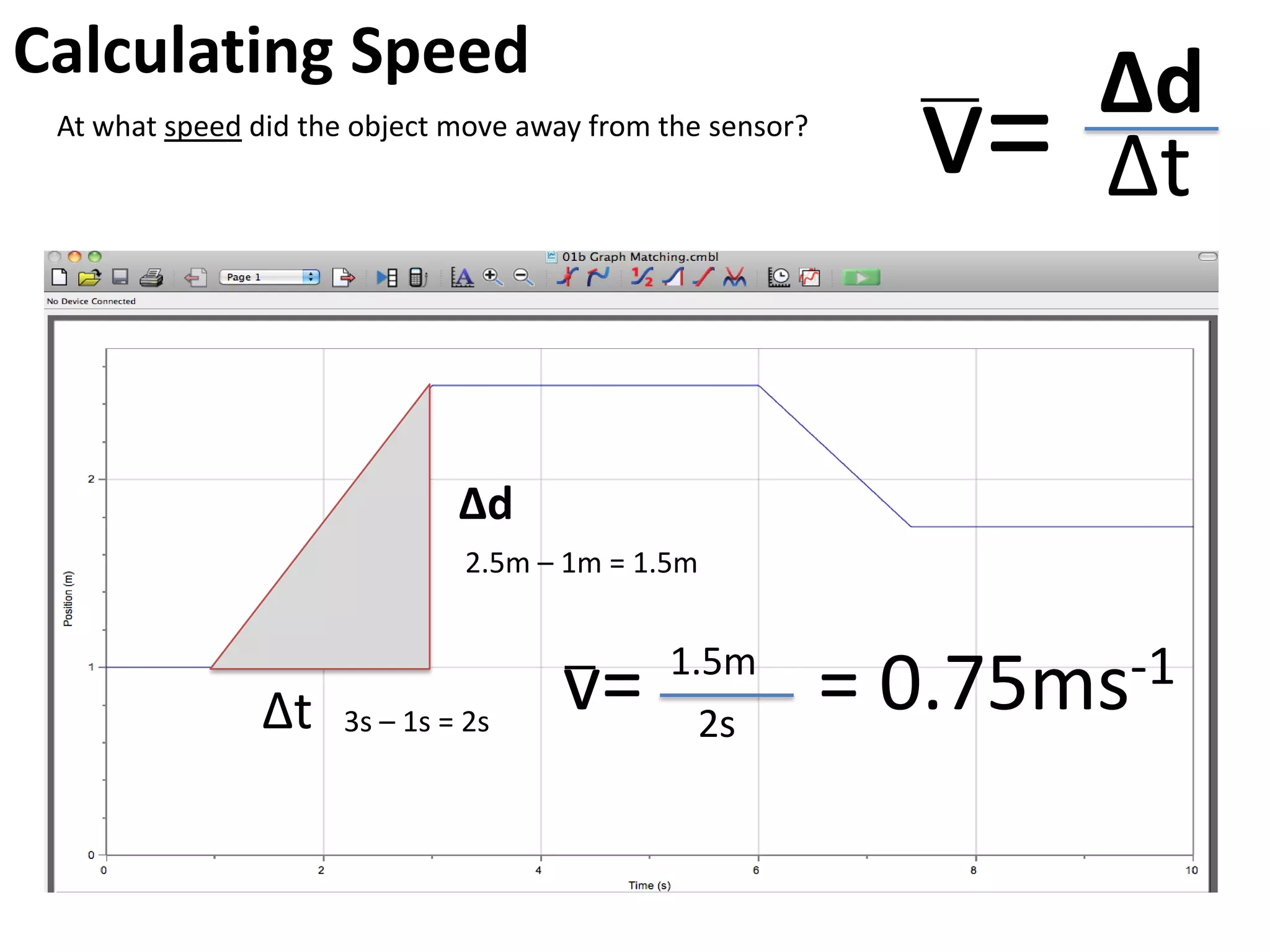Speed or Velocity?
Speed is the rate of change of position of an object.
Over time How fast is it moving?
Speed is a scalar quantity.
e.g. m/s
(metres per second)
Velocity is the rate of change of position of an
object – with direction.
How fast is it moving in that direction?
Velocity is a vector quantity.
e.g. m/s East
(metres per second to the East)
 