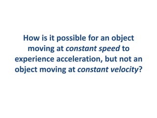 Acceleration
0
0 1 2 3 4
Time (s)
a = 2kmh-1s-1
Time (s) Velocity
(kmh-1)
0 10
1
2
3
4
formula
Velocity(kmh-1)
10
18
 