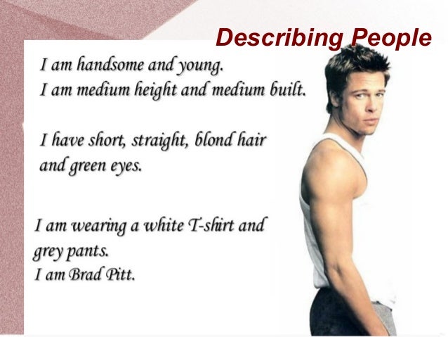 Describing people