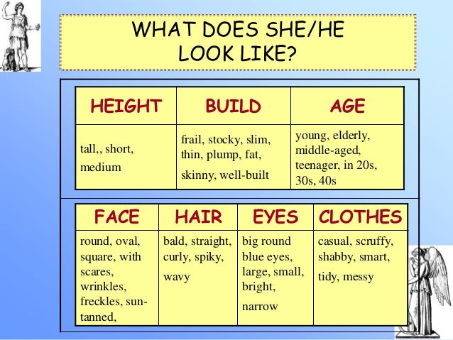 Describing Someone S Build Describing Someone S Build