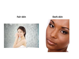 Fair skin Dark skin
 