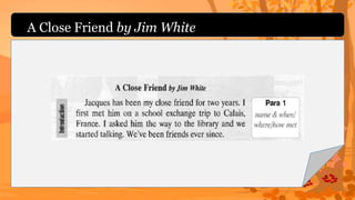 A Close Friend by Jim White
 