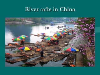 River rafts in China