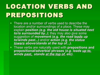Describing Places And Buildings | PPT