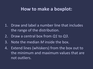 Describing quantitative data with numbers | PPT