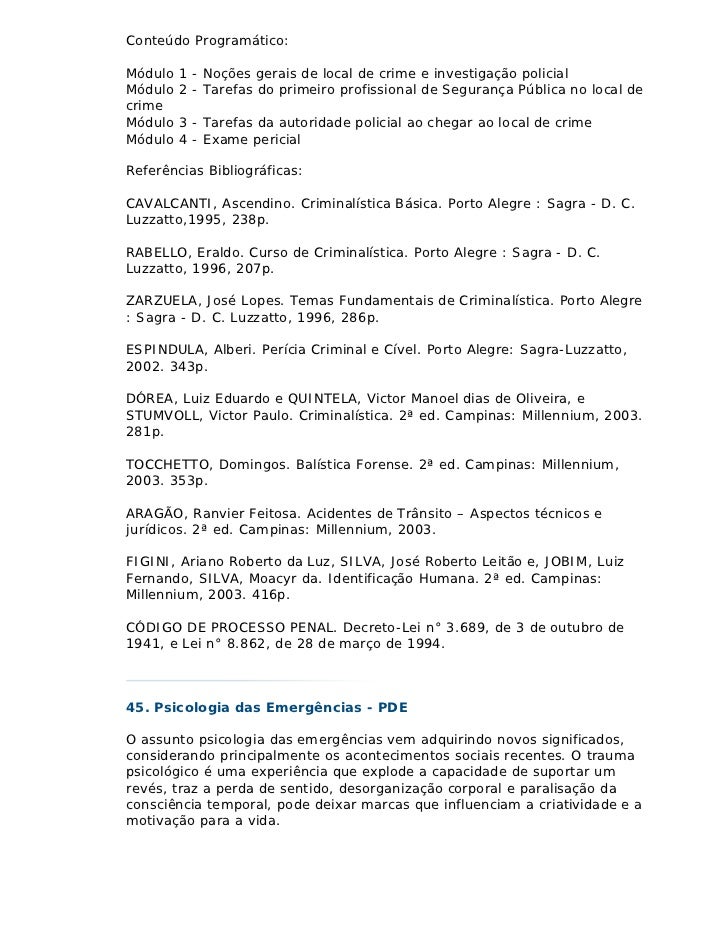 Senasp curso