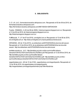 Descripción del proceso existente para la obtención del producto de ...