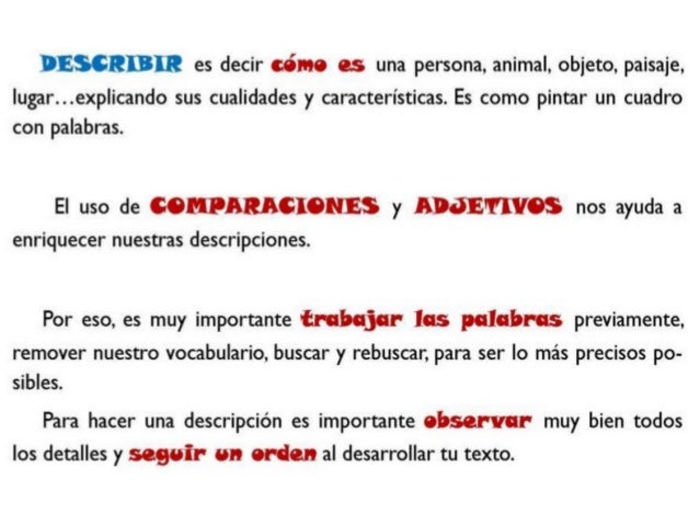 DescripciÃ³n de personas