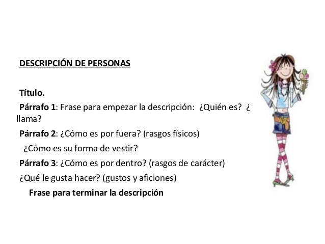 DescripciÃ³n de personas