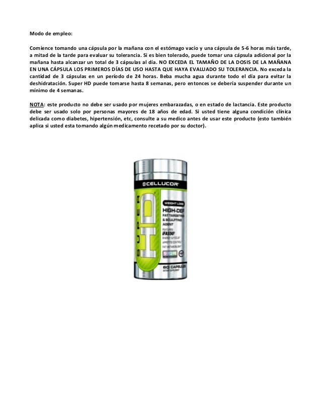Descripción de productos cellucor Descripción de productos cellucor