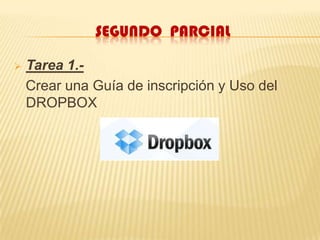 segundo  parcialTarea 2.-   Crear una guía de Instalación del programa SWISH en PowerPoint.