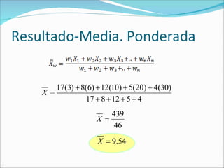 Resultado-Media. Ponderada 