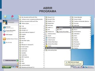 ABRIR
PROGRAMA
 