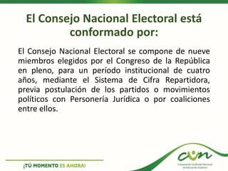 Estructura de la Organización Electoral | PPTX