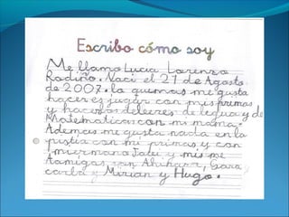 Escribo cómo soy