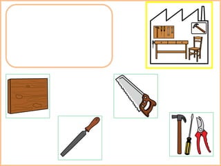 Descripción de oficios por herramientas y lugares