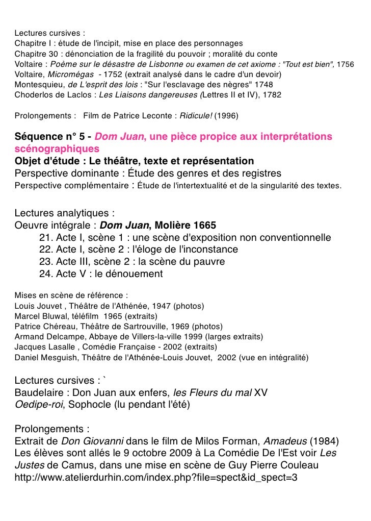 Dom Juan Acte 1 Scene 2 Texte Intégral  Exemple de Texte