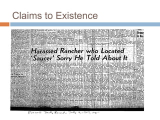 Claims to Existence
 