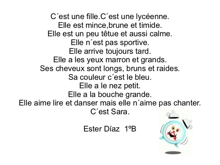 Résultat de recherche d'images pour "portrait écrit d'une personne exemple"