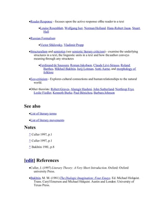 Descriptive Criticism