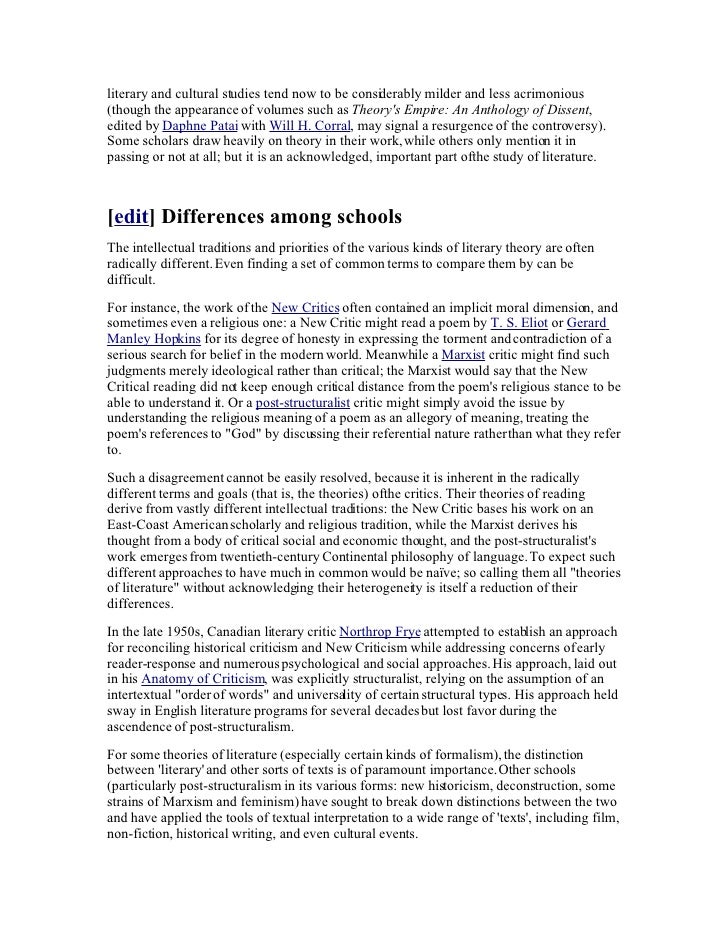 Descriptive Criticism