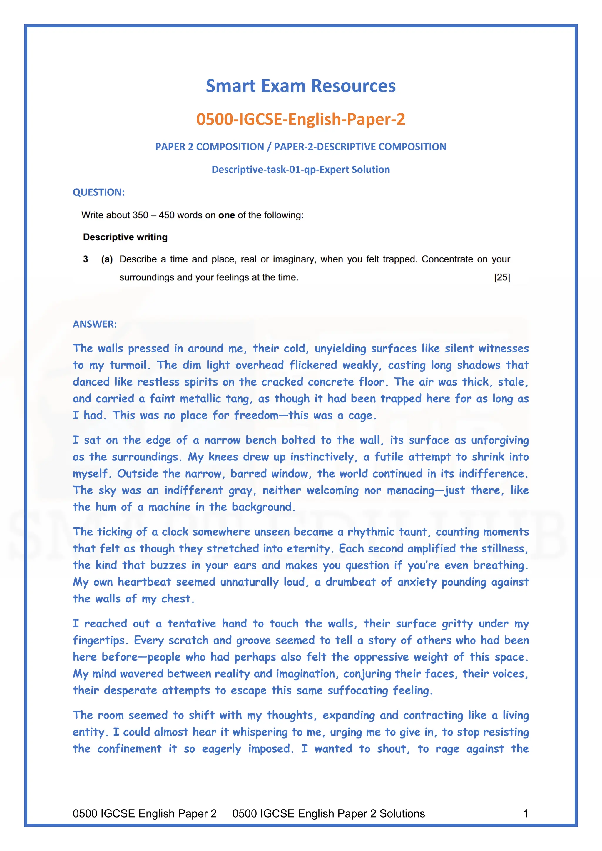 Igcse English Paper 2