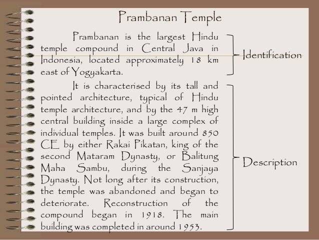 Descriptive text about prambanan temple
