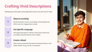Descriptive-Text about people, place and thing | PPTX