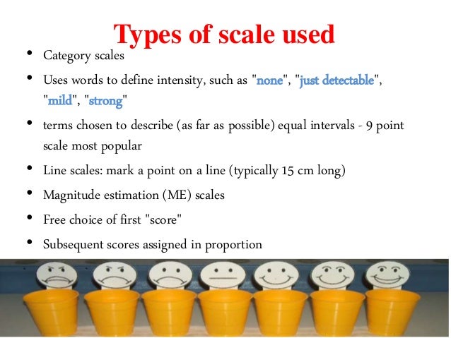 Descriptive analysis for sensory evaluation