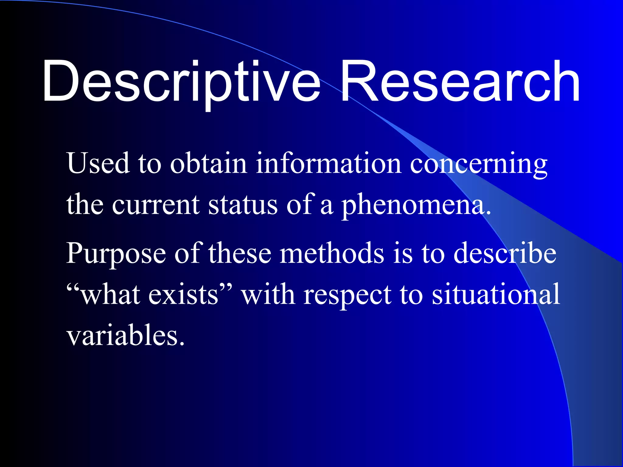 Descriptive and analytical research | PPT
