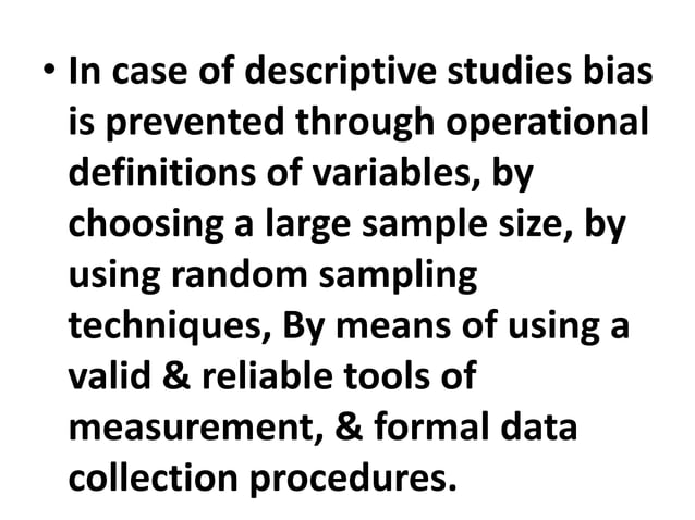 DESCRIPTIVE RESEARCH DESIGN