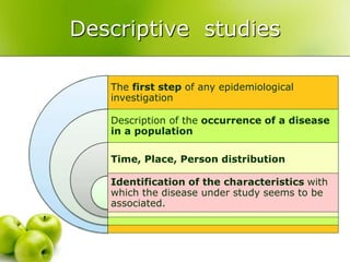 Descriptive epidemiology | PPTX