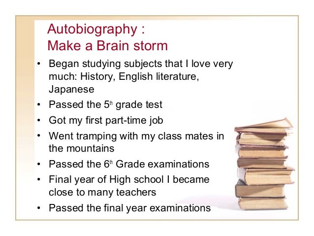 autobiography topics for grade 5