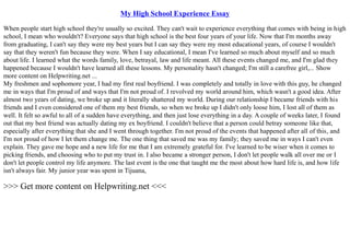 Descriptive Essay About My New School.ppt