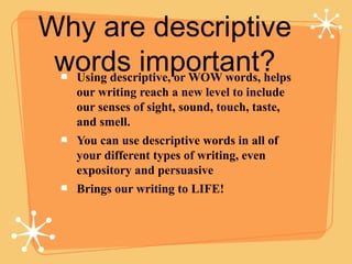 Descriptive Writing Intro