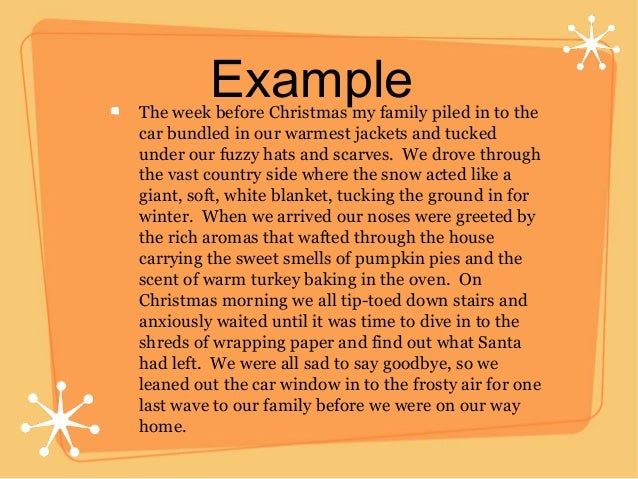 Christmas descriptive essay