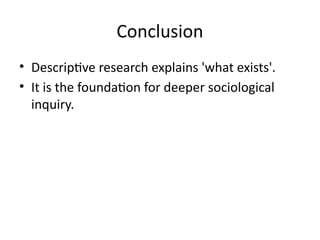 Descriptive Research Methodology – Complete College Presentation PPT | PPTX