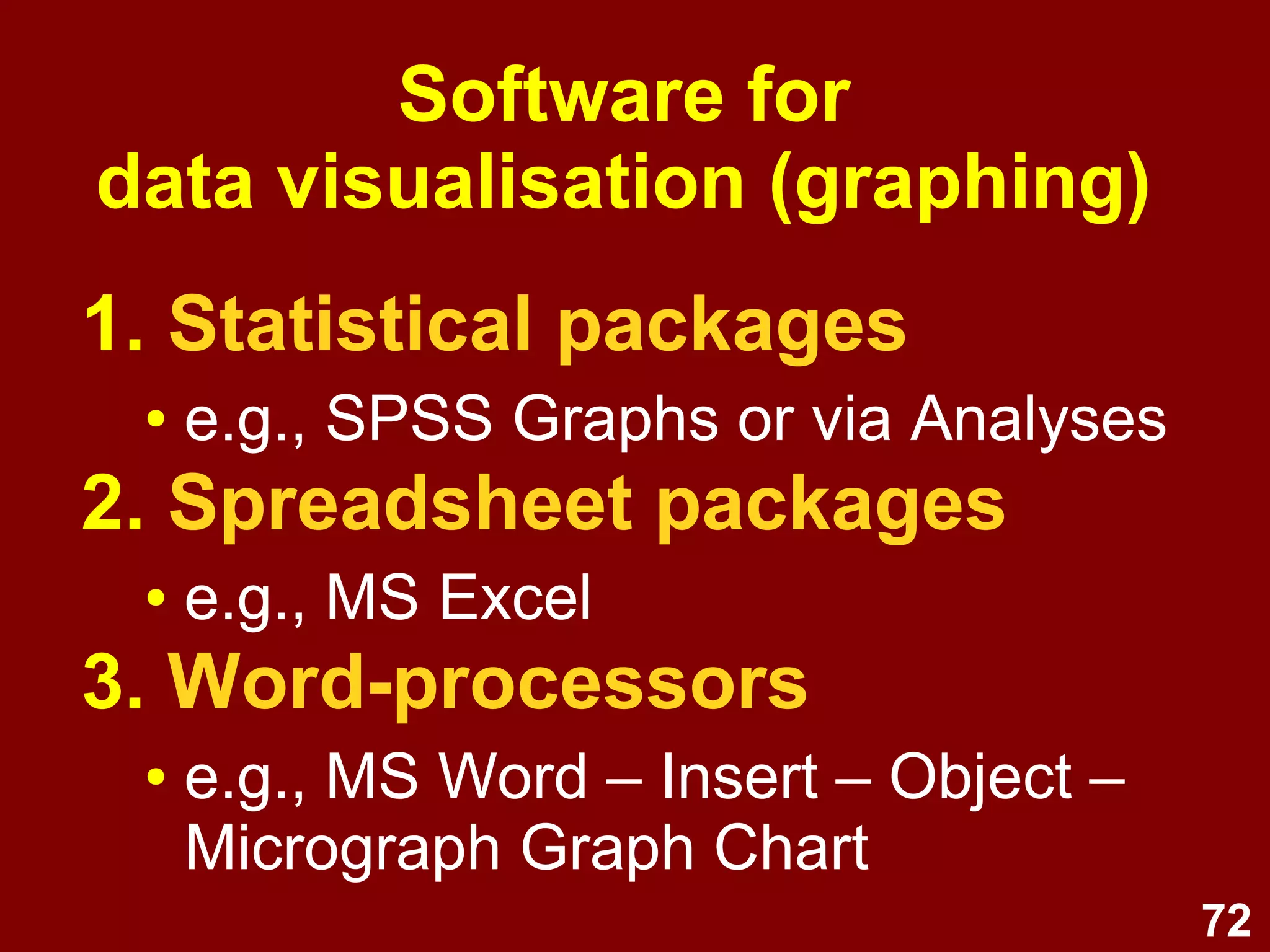 72
Cleveland’s hierarchyImage source:http://www.processtrends.com/TOC_data_visualization.htm
 