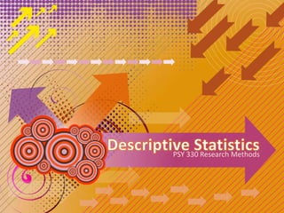 Descriptive Statistics PSY 330 Research Methods 