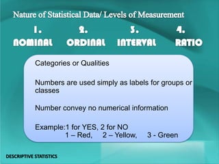 Descriptive statistics | PPTX