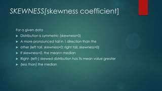 Md Stat Example Medical Statistics Part-I:Descriptive statistics | PPTX