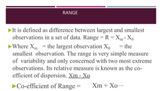 Basics of Educational Statistics (Descriptive statistics) | PPTX