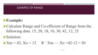 Statistics Math Range E Basics of Educational Statistics (Descriptive statistics) | PPTX