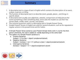 Comprehensive Guide to Writing and Understanding Descriptive Texts in ...
